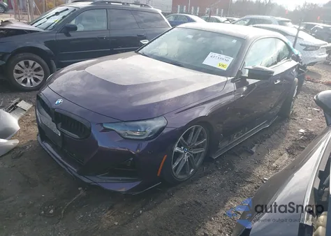 2022 BMW M240 I xDrive z USA, uszkodzony, nr VIN 3MW53CM05N8C18017